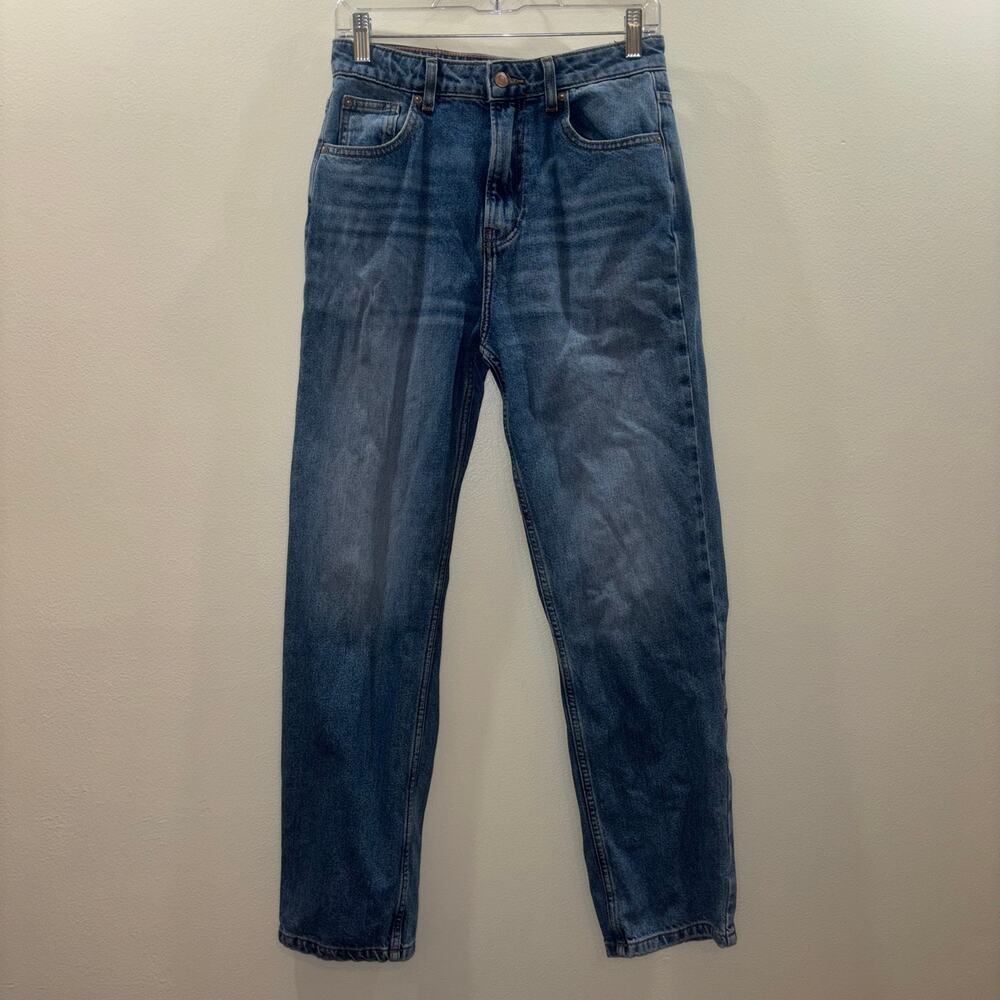 Free People We The Free High Waisted Straight Leg Jeans Women 28 Medium Wash - Picture 2 of 13